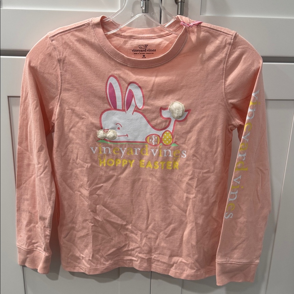 Vineyard Vines Peach Hoppy Easter Long Sleeve Tee